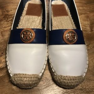 Tory Burch Espadrilles White and Blue